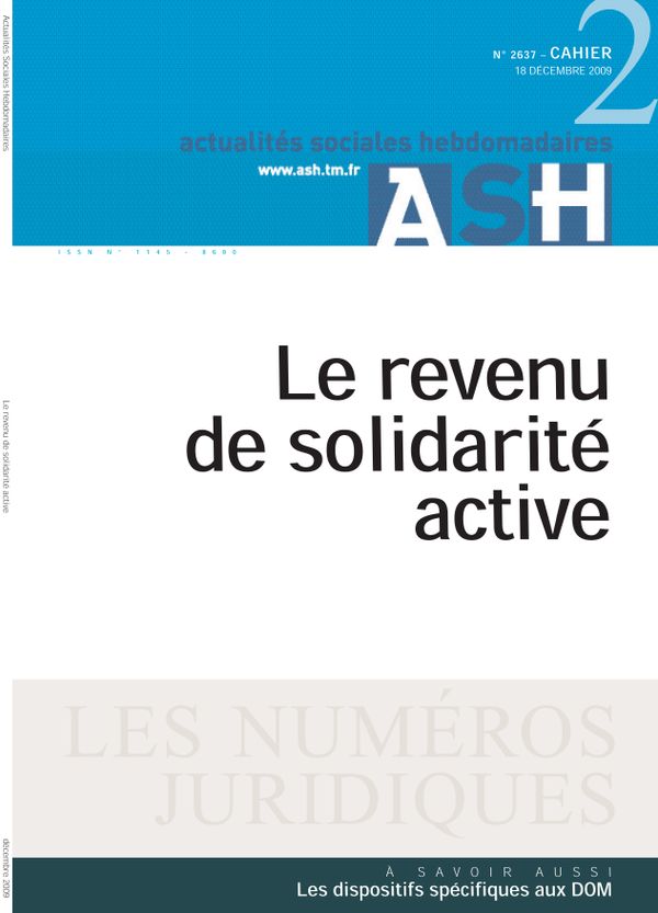 Le revenu de solidarité active