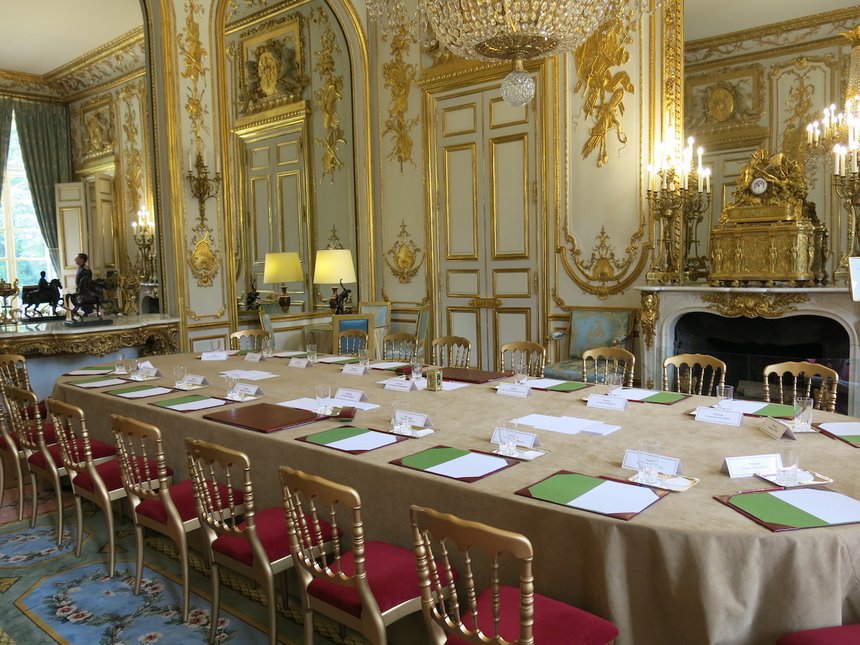 Conseil des ministres salon des ambassadeurs Elysée
