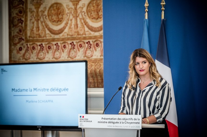 FRA : PARIS : Presentation du mnistere de Marlene SCHIAPPA
