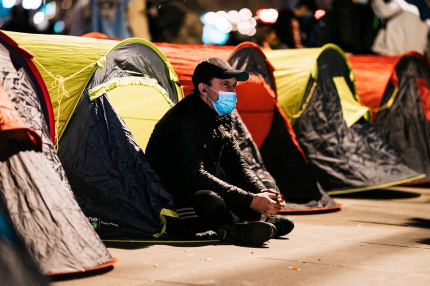FRANCE-SOCIAL-OCCUPATION OF THE PLACE DE LA REPUBLIQUE FOR A