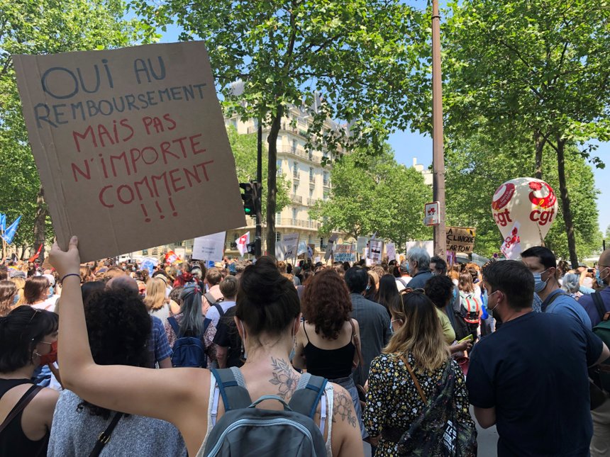 Manifestation psychologues Paris 10 juin