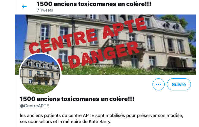 Compte Twitter Centre Apte en danger 