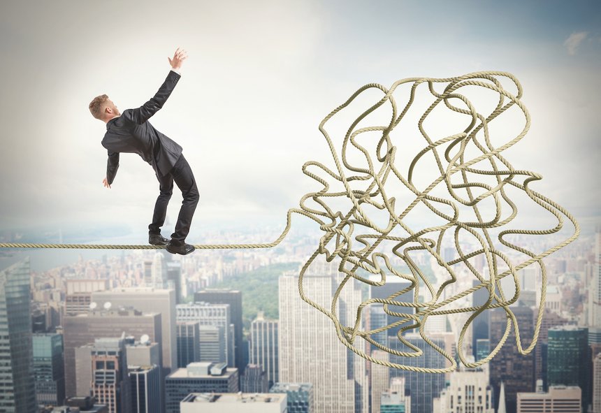 Businessman resolves confusing problem