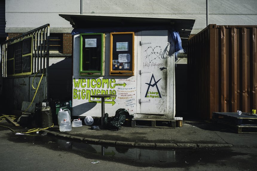 Cabanon Auberge des migrants Calais