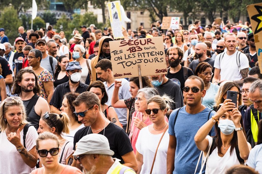 FRANCE-DEMONSTRATION OF ANTI-VACCINES AND ANTI-SANITARY PASS
