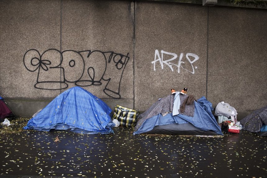 FRANCE-PROTEST-EMERGENCY ACCOMODATION-PRE SAINT GERVAIS