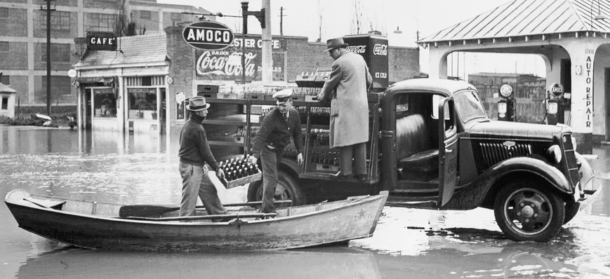 Les camions de Coca-Cola