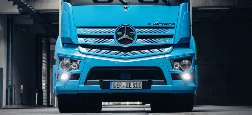 Un camion électrique Mercedes eActros chez BFT à L