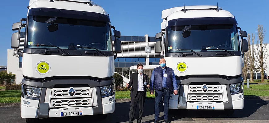 Biocarburant : dix Renault T Oleo100 pour Transcal