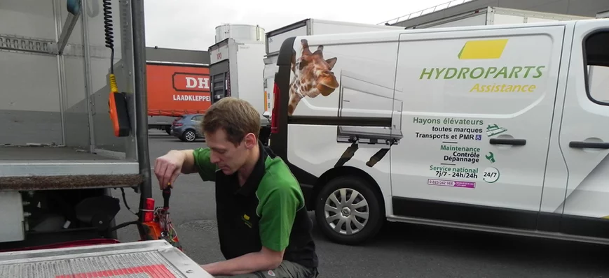 Le magasin mobile d'Hydroparts Assistance pour les