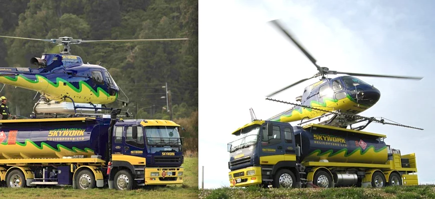 D’autres hélicos, d’autres camions, mais le même j