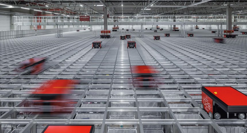 ​​​​​​​L’AutoStore de DHL SC compte 160 robots. © DR
