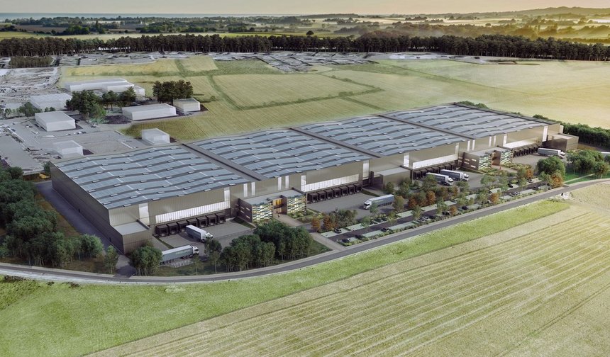 Le développement par Scannell Properties d’une plateforme de 4 cellules à Mer (41) va débuter par la démolition d’un entrepôt existant. © DR
