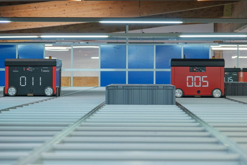 4Murs doit réinvestir dans une nouvelle structure métallique pour son Autostore à l’occasion de son futur déménagement. © Luciano Cutulle