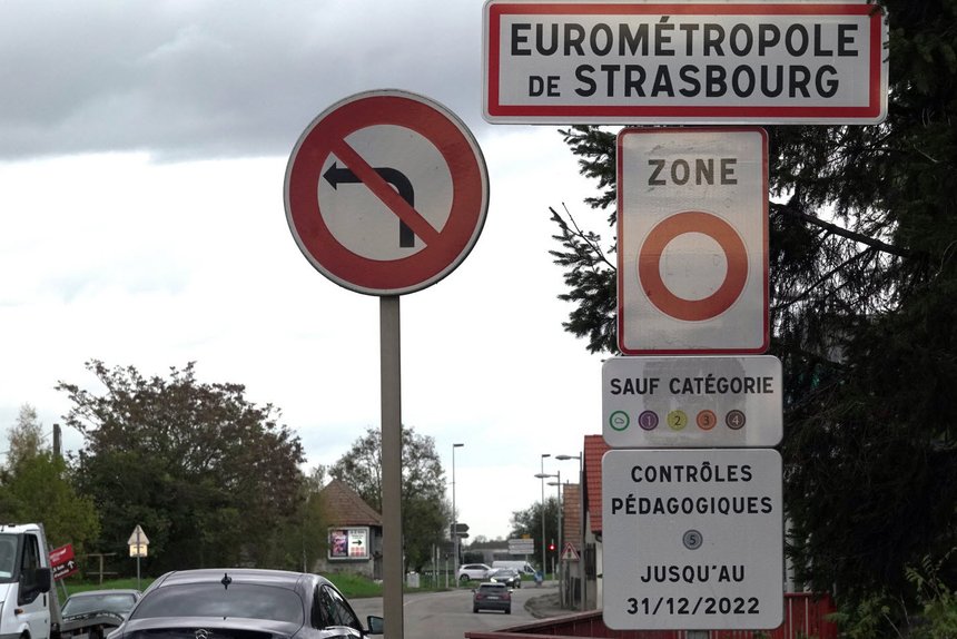 Panneau ZFE Strasbourg