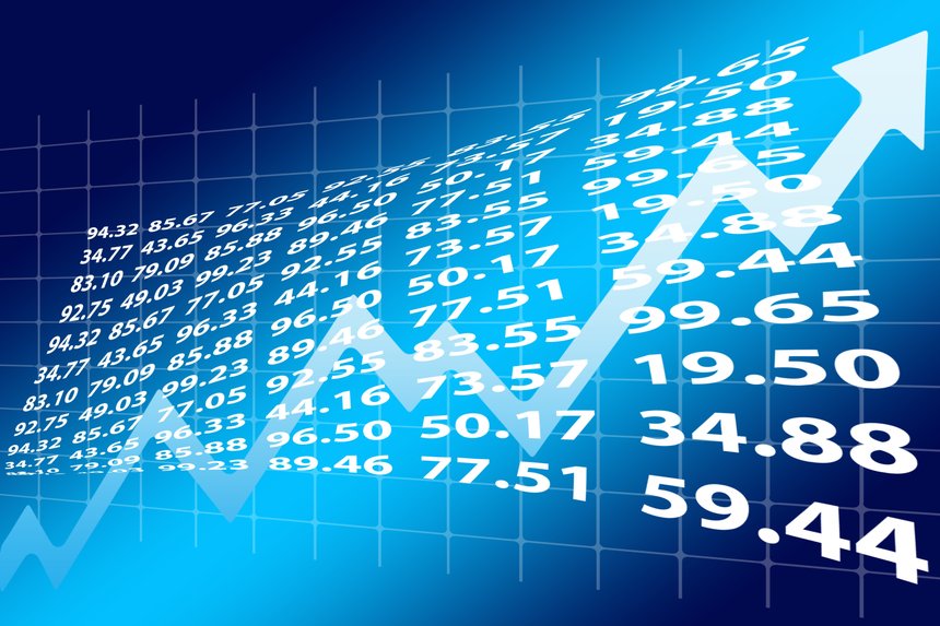 Finance tendances courbes