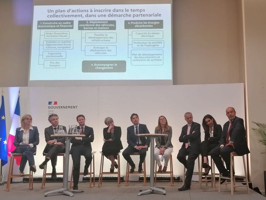 Remise Feuille de route Décarbonation Transport lourd 2023
