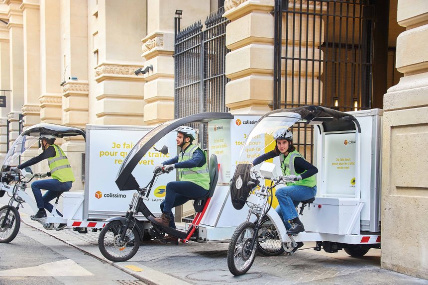 Vélo cargo Colissimo