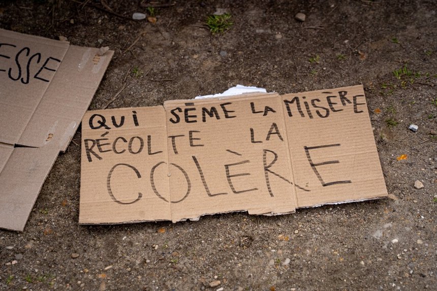 Pancarte en manifestation