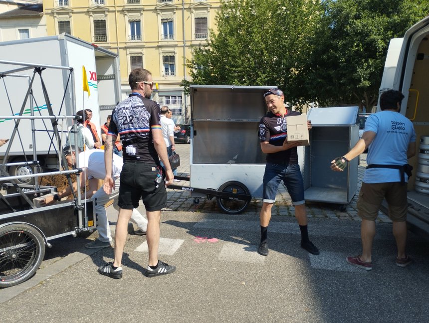 Ruche Ephémère Lyon Rupture de charge Cyclologistique