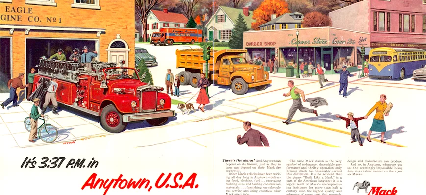 Pub camions vintage #3 : quand les Mack allaient a