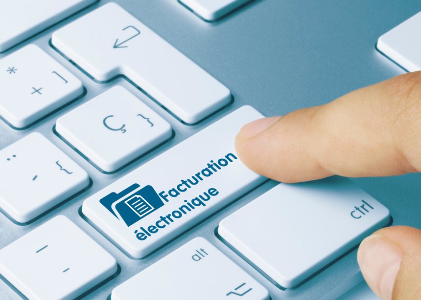 Facturation Ã©lectronique-  Inscription sur la touche du clavier