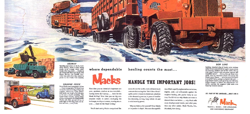Pub camions vintage #9 : les routes de l’extrême