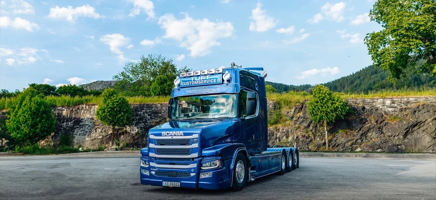 Un Scania à capot venu du froid