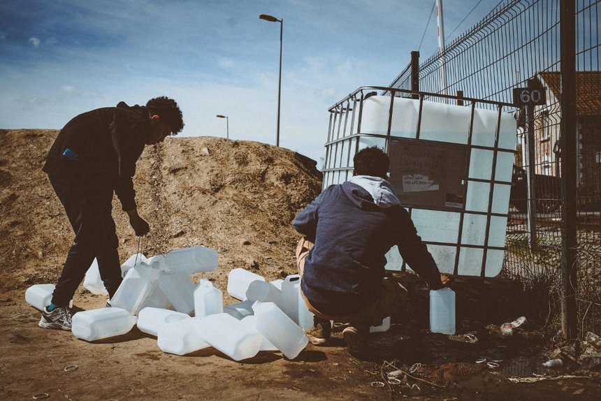 FRANCE-CALAIS : MIGRANTS CAMPS AND AID ORGANISATIONS-APRIL 1