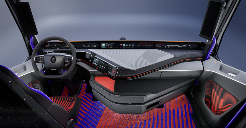 Cockpit Dolphin Renault Trucks Camion électrique