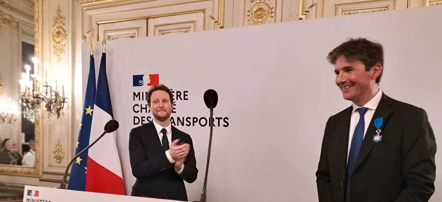 Le président de l'OTRE, Alexis Gibergues, décoré d
