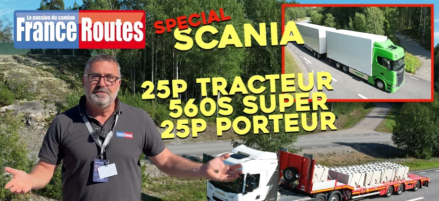 Du tracteur électrique Scania 25 P au tracteur gas