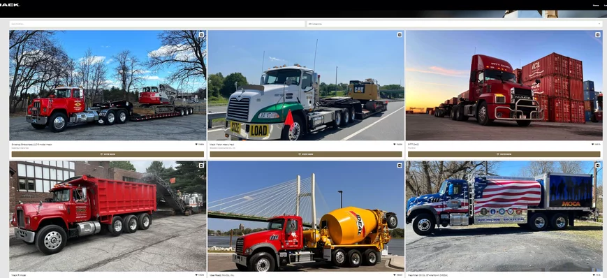Désignez votre camion Mack préféré pour le calendr