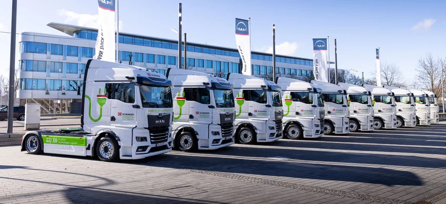 Une commande de 150 camions MAN électriques par DB