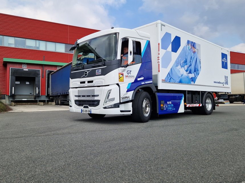 Coopération entre GT Solutions et Medline autour d'un camion électrique