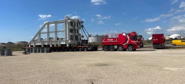 ITER : un convoi de 190 tonnes a pris la route