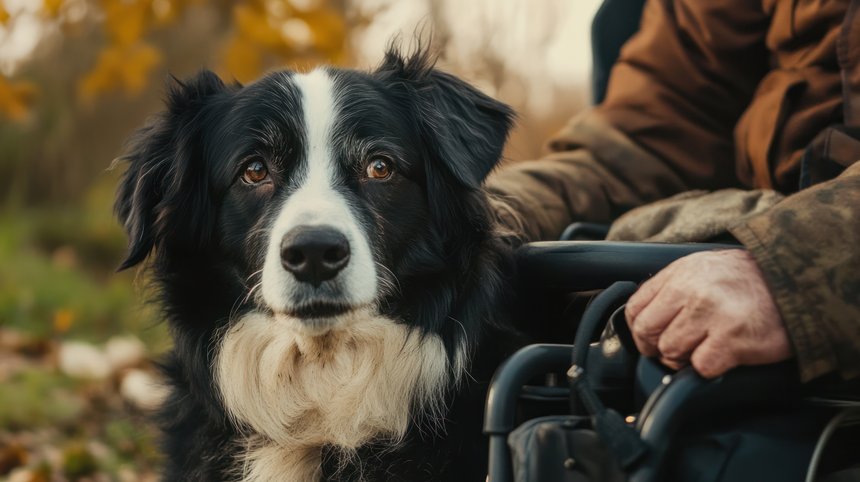 An animal helper providing essential assistance, enabling people with disabilities to lead more independent lives