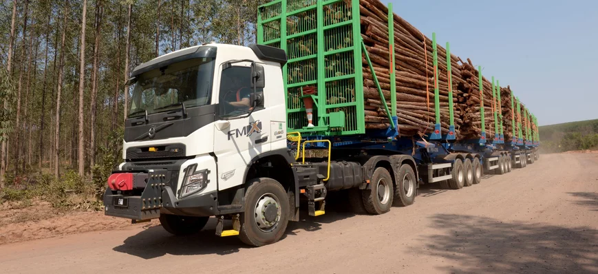 Le plus grand camion grumier du monde