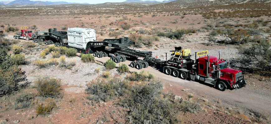 Transport exceptionnel : 124 t sur les pistes de l