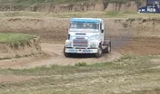 Olivier Guégan gagne sur Scania en Camion cross à Elne