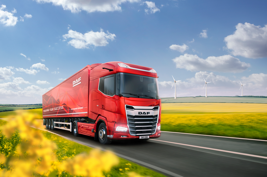 Les camions Daf nouvelle génération roulent au B100