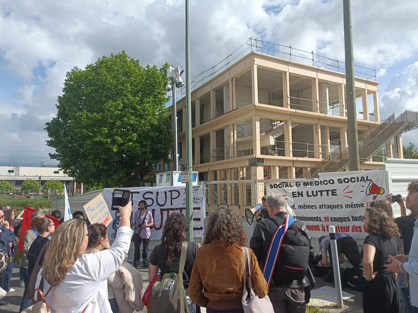 Manifestation des étudiants de l'Etsup