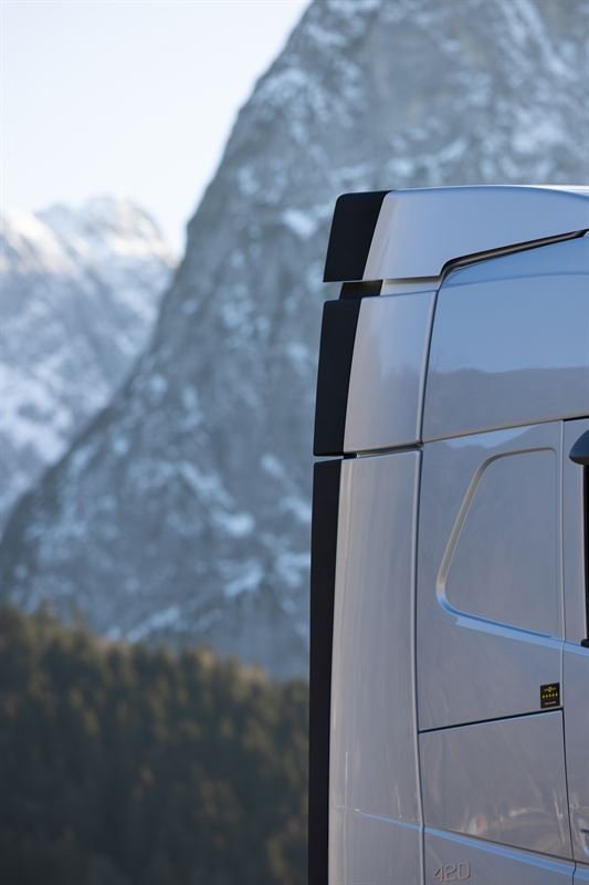 Extension des déflecteurs d'air à l'arrière du Volvo FH Aero