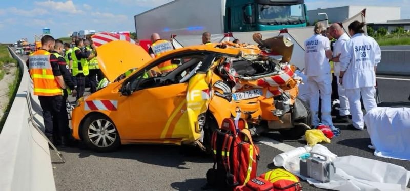 Sur la RN 1104 le 14 mai, l'accident qui a coûté la vie à un agent de la DIRIF