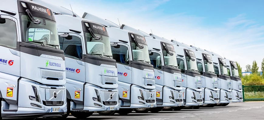 11 camions électriques livrés au groupe Malherbe