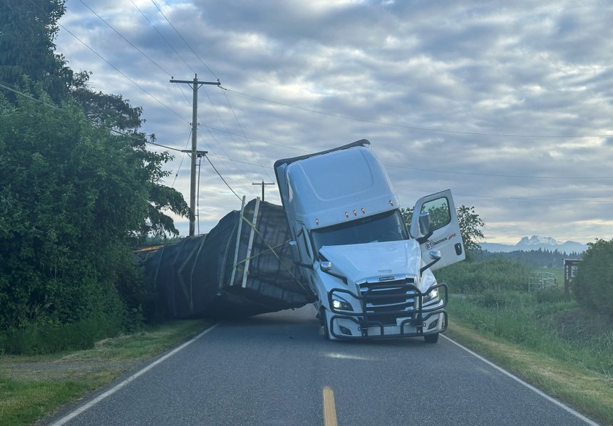 Un accident spectaculaire aux États-Unis