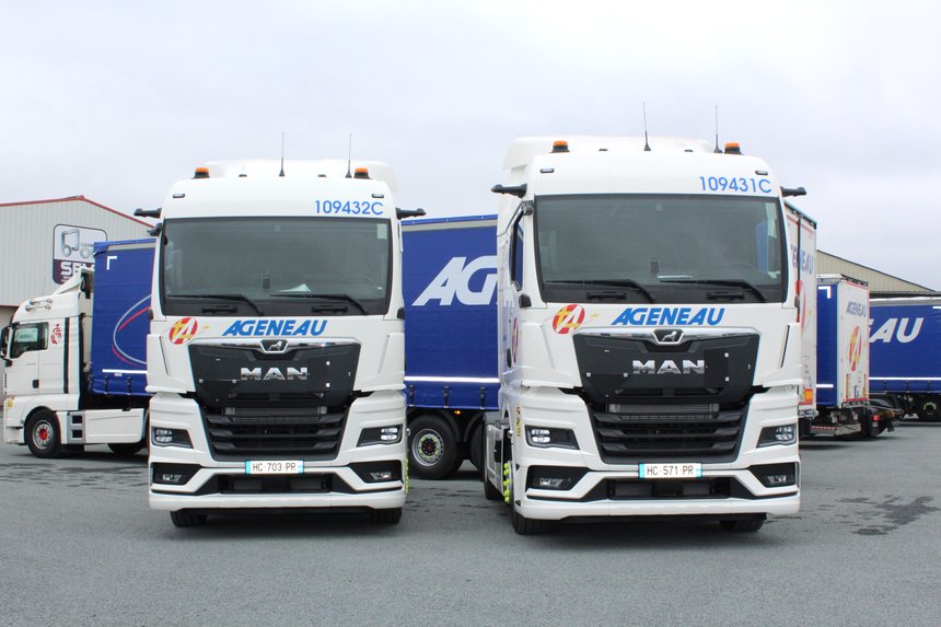 Huit camions MAN B100 Exclusif chez Ageneau group