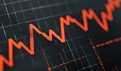 Rising unemployment rates amid economic recession trends data insights graph analysis financial sector close-up view