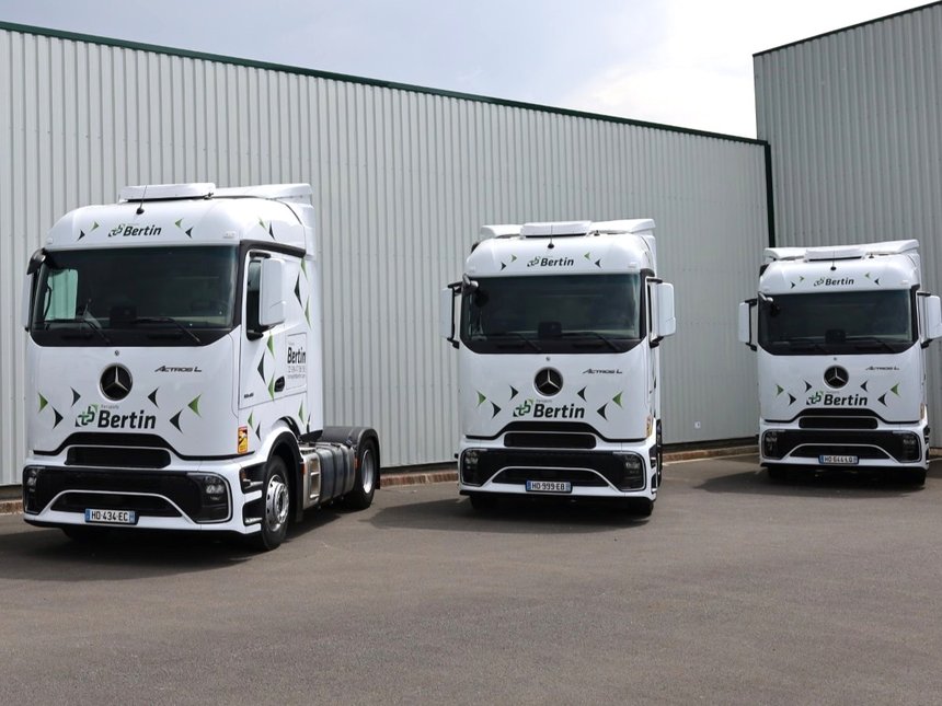 Les premiers Mercedes Actros L arrivent chez Bertin