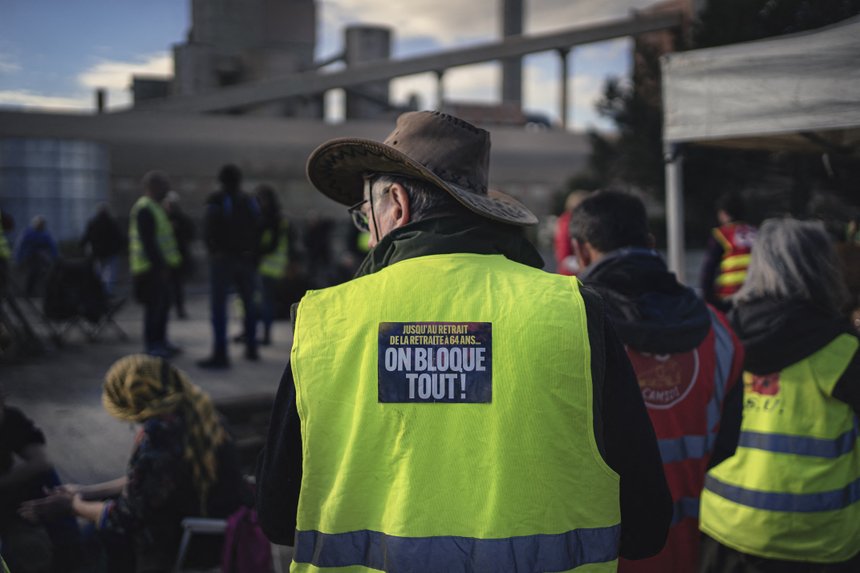 FRANCE-HARBOUR BLOCK-PENSION REFORM